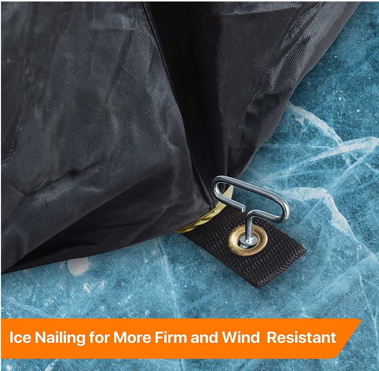 Ice Fishing Shelter, tragbares Eisangelzelt für 3-4 Personen mit Tasche, wasserabweisendes und windbeständiges Schnellangelzelt