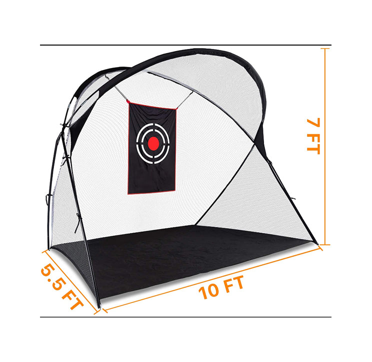 Golf-Schlagnetz Hochleistungs-Golf-Übungsnetze | 10'x7'x5.5' | Fliegen Outdoor