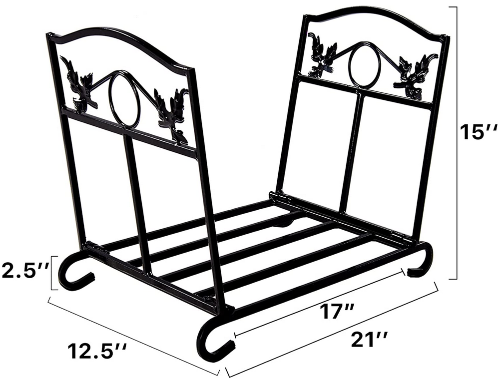 Kaminholzhalter Holzregal für den Innenbereich, faltbares Brennholzregal für den Innenbereich, klein, für den Innenbereich, Kaminzubehör, Dekorationen, Holzregal, Aufbewahrung, Feuer