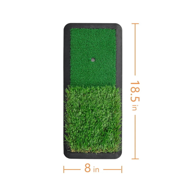 Golfmatte - Golfmatten für den Innenbereich - Golfschlagmatte für den Hinterhof - Golfrasenmatte | mit Tee & Pfählen | 18,5"X8" | Fliegen Outdoor