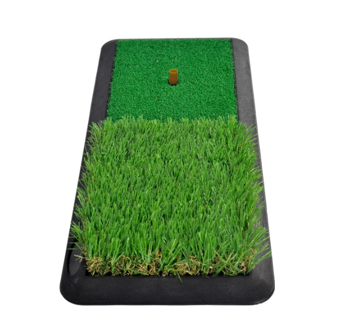 Golfmatte - Golfmatten für den Innenbereich - Golfschlagmatte für den Hinterhof - Golfrasenmatte | mit Tee & Pfählen | 18,5"X8" | Fliegen Outdoor