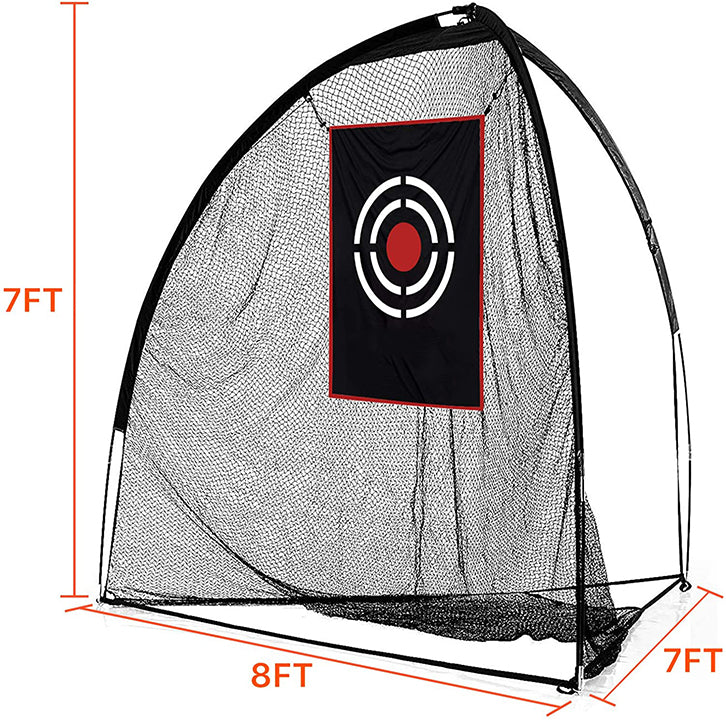 Golfnetze Golf-Übungsnetz Golf-Schlagnetze für Hinterhof-Driving-Range| 8' X 7' X 7' | Filegen Outdoor