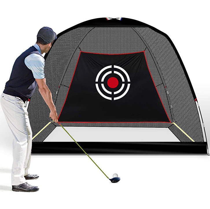 Golfnetz für das Fahren im Hinterhof Golf-Übungsnetz 10 x 6,5 x 6 Fuß Golfnetz für den Innenbereich mit Zielscheibe und Tragetasche