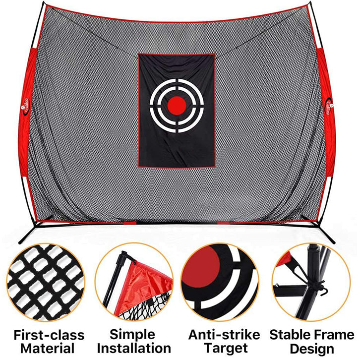 Golfnetze Golf-Übungsnetz Golf-Schlagnetze Golf-Driving-Range für den Innenbereich| 10X8FT| Fliegen Outdoor