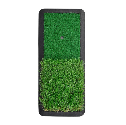 Golfmatte - Golfmatten für den Innenbereich - Golfschlagmatte für den Hinterhof - Golfrasenmatte | mit Tee & Pfählen | 18,5"X8" | Fliegen Outdoor